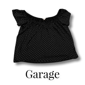 Garage Medium Polka Dot Off Shoulder Top Spring Y2K